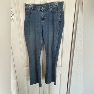 Lauren Jeans Co. Ralph Lauren Denim Wide Leg Jeans Women's Size 10